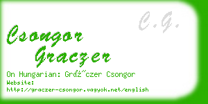 csongor graczer business card